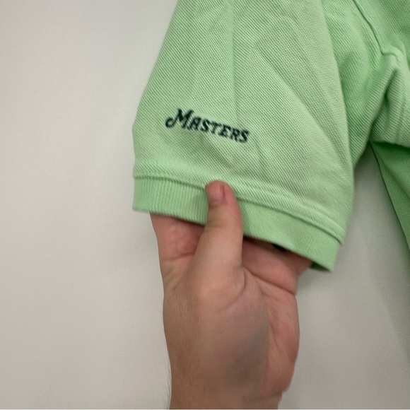 VINTAGE Masters Collection Spring Green Womens Polo Size Small Made in Hong Kong - Picture 4 of 6